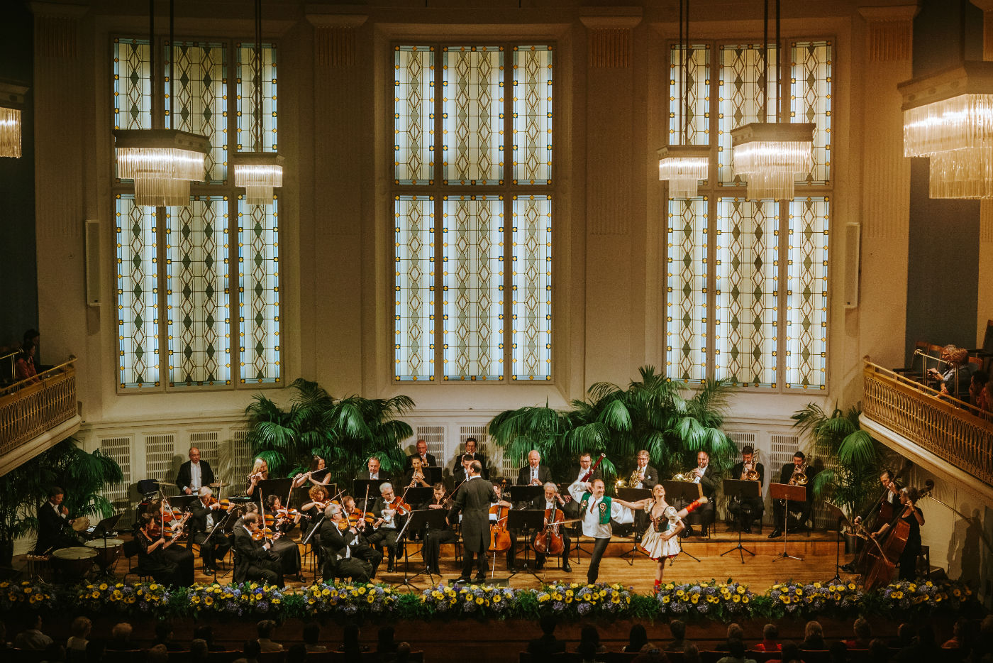 Wiener Hofburg-Orchester bei einem klassische Konzerte und klassischen Konzert mit Ballett im Mozartsaal des Konzerthaus Wien