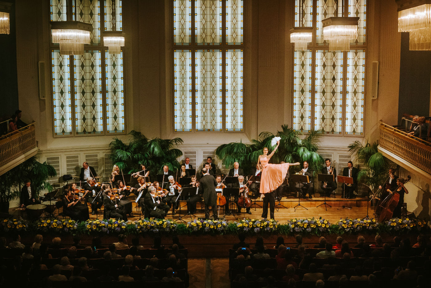 Wiener Hofburg-Orchester bei einem klassischen Konzert mit Ballett im Mozartsaal des Konzerthaus Wien